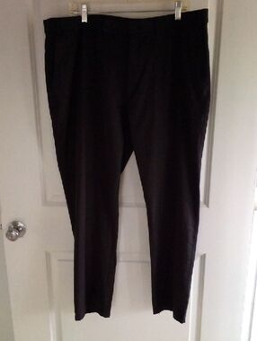Lauren Ralph Lauren Black Men's Stretch Dress Pants Elastic Band